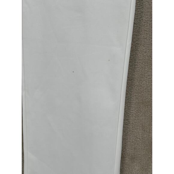 CBR Pants Womens Large White‎ Sheer Thin Cotton Blend Side Zip Minimalist Casual - Picture 2 of 13